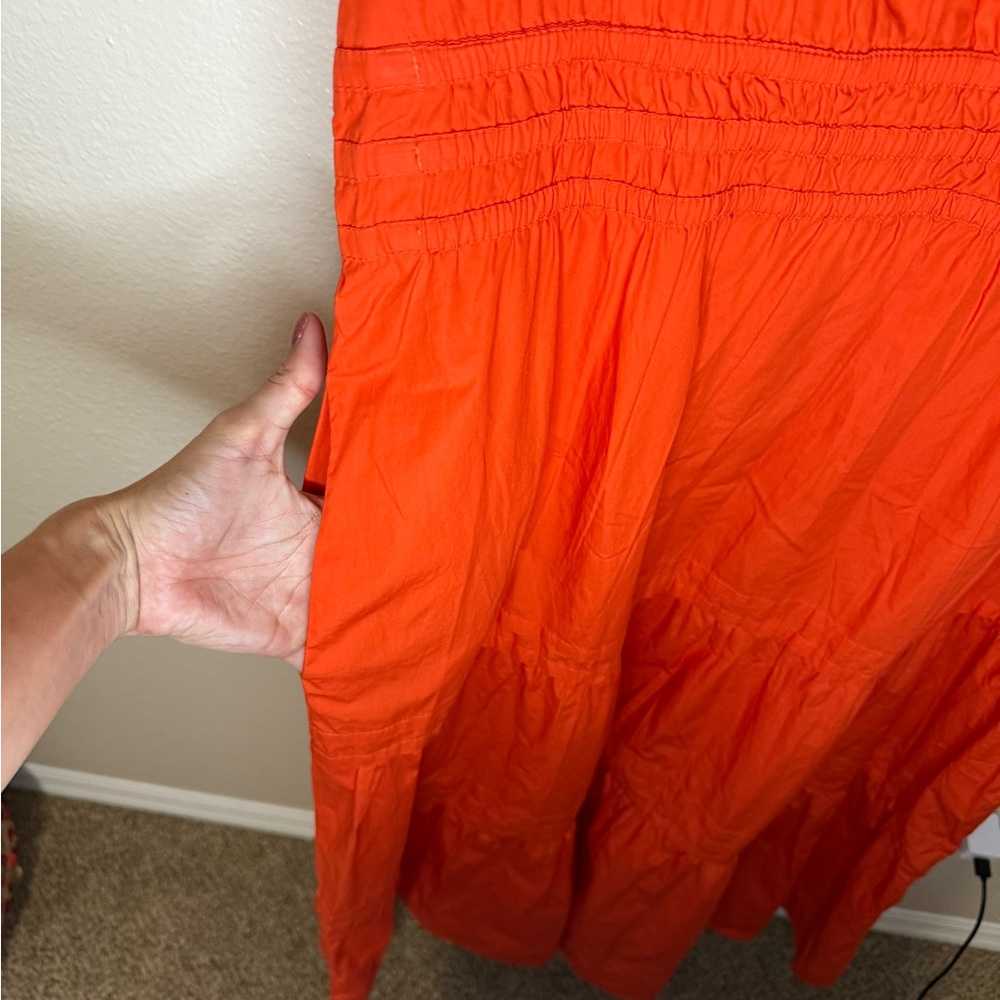 NWT NEW Quince Organic Cotton Poplin Tiered Maxi Dress - Picture 5 of 7